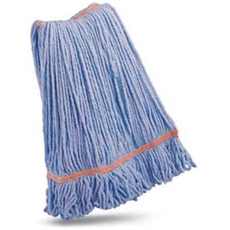 Swivel Commercial 24 oz Blended Wet Mop Head - Blue SW2972006